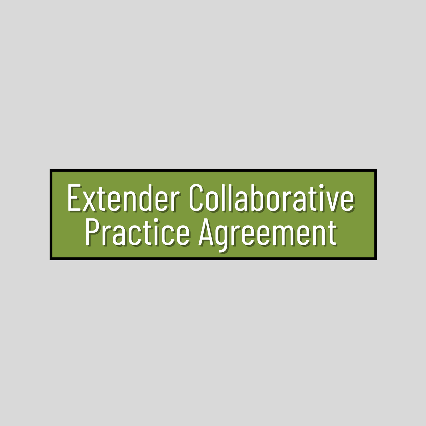 Extender Collaborative Practice Agreement