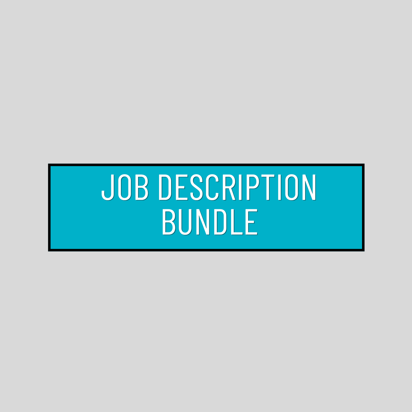 Job Description Bundle