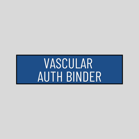 Vascular Authorization Binder