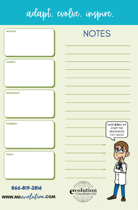 Evolution Consultants LLC Practice Office Notepad